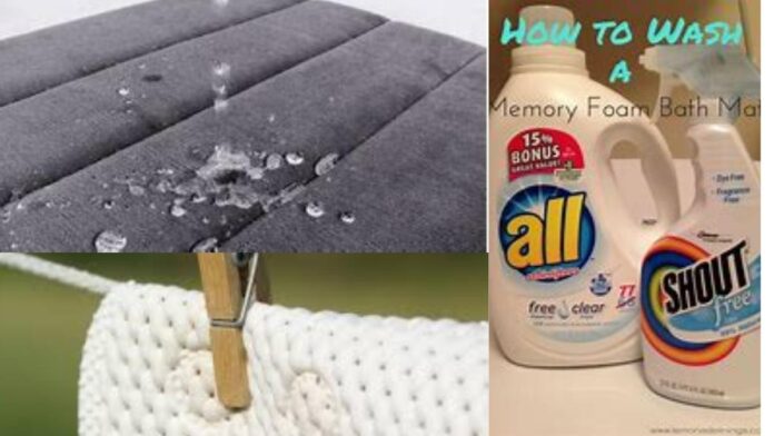 How to wash memory foam bath mat