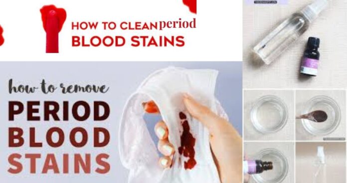 how to get period blood out of mattress