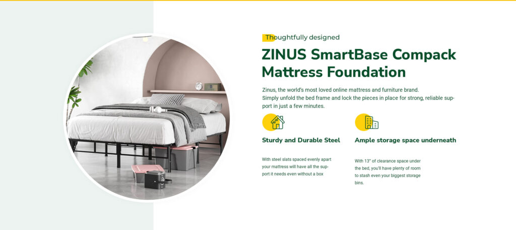 ZINUS SmartBase Compack Mattress Foundation